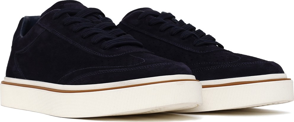 Derimod Erkek Lacivert Bağcıklı Kalın Tabanlı Süet Deri Sneaker 26SFD611610 görsel 2