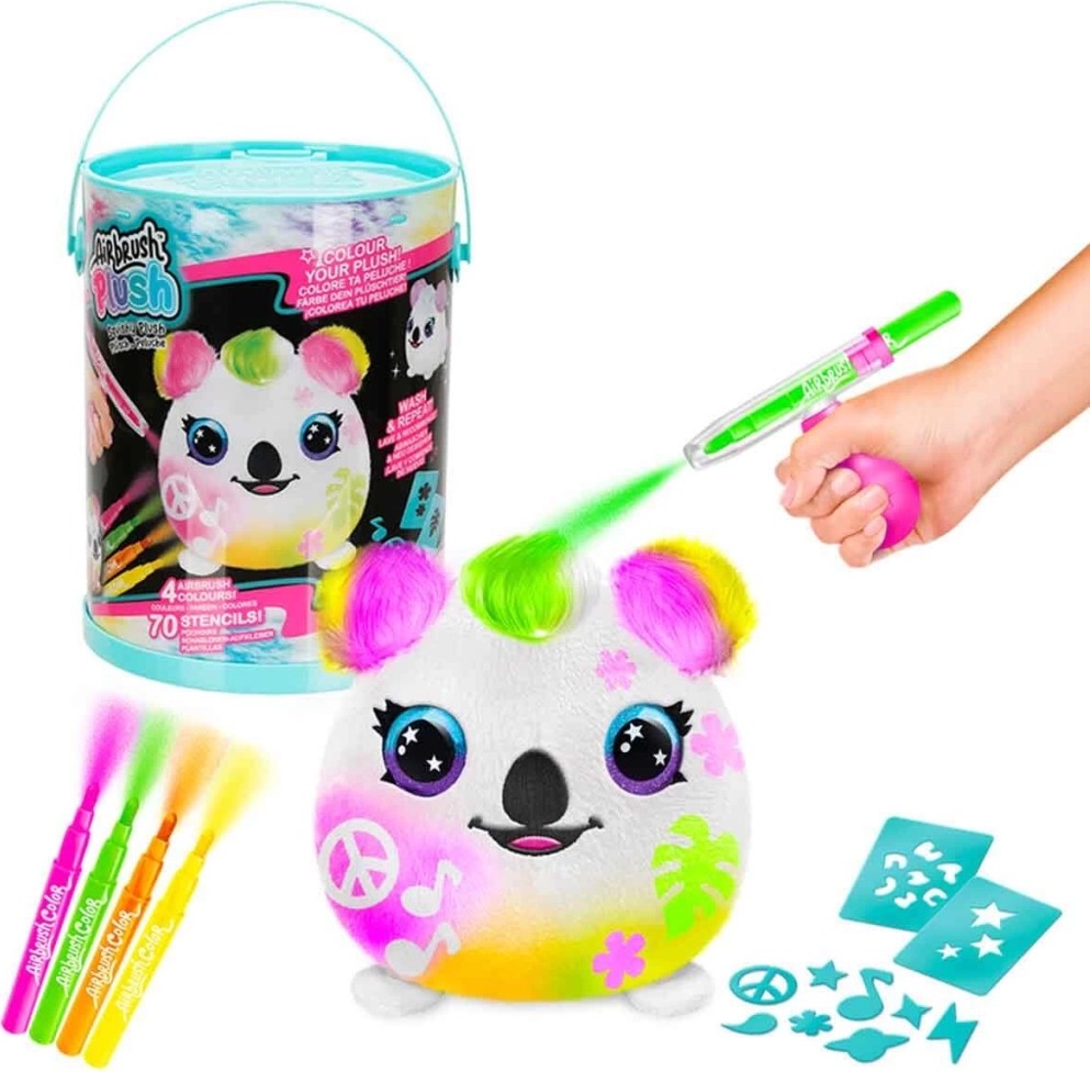 Airbrush Peluş Neon Boyama Seti görsel 5