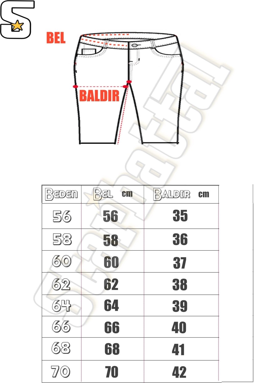 Starbattal Büyük Beden Kot Kapri Power Lycra Comero 11913 Koyu Lacivert görsel 4
