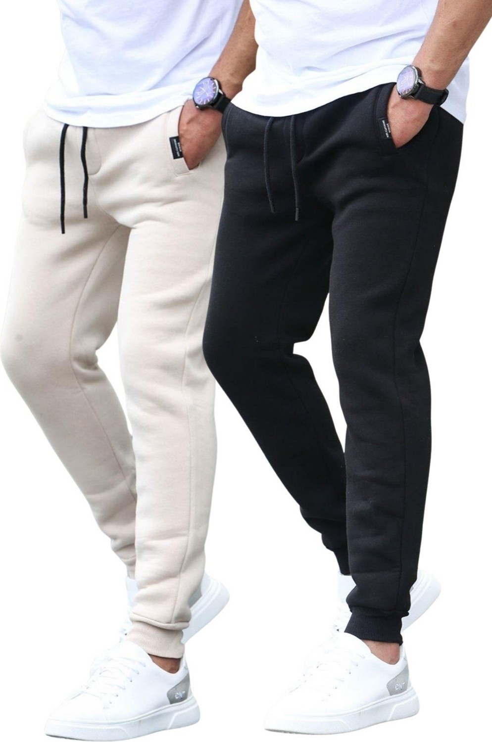 Madmext Antrasit/siyah Basic 2'li Paket Erkek Eşofman E7444