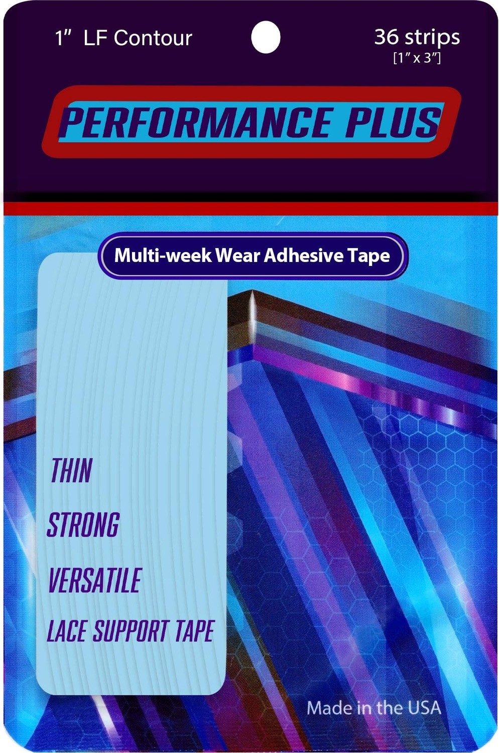 Uravas Store Truetape True Tape Performance Plus Protez Saç Bandı Oval (1'' Lf - 2,5cm x 7.5cm) 36 Adet