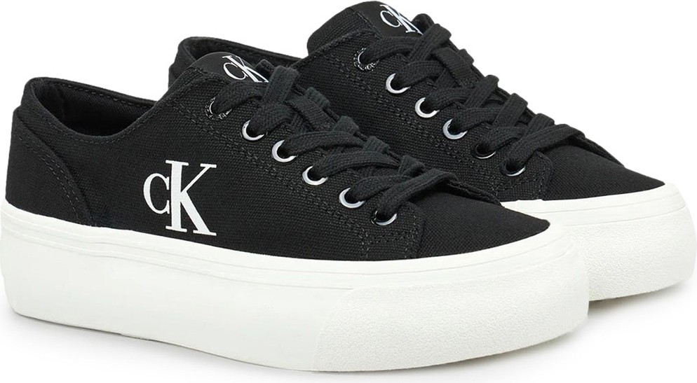 Calvin Klein Pamuk Karışımlı Kanvas Ayakkabı YW0YW017630GM Bayan Ayakkabı YW0YW01763 0gm görsel 7