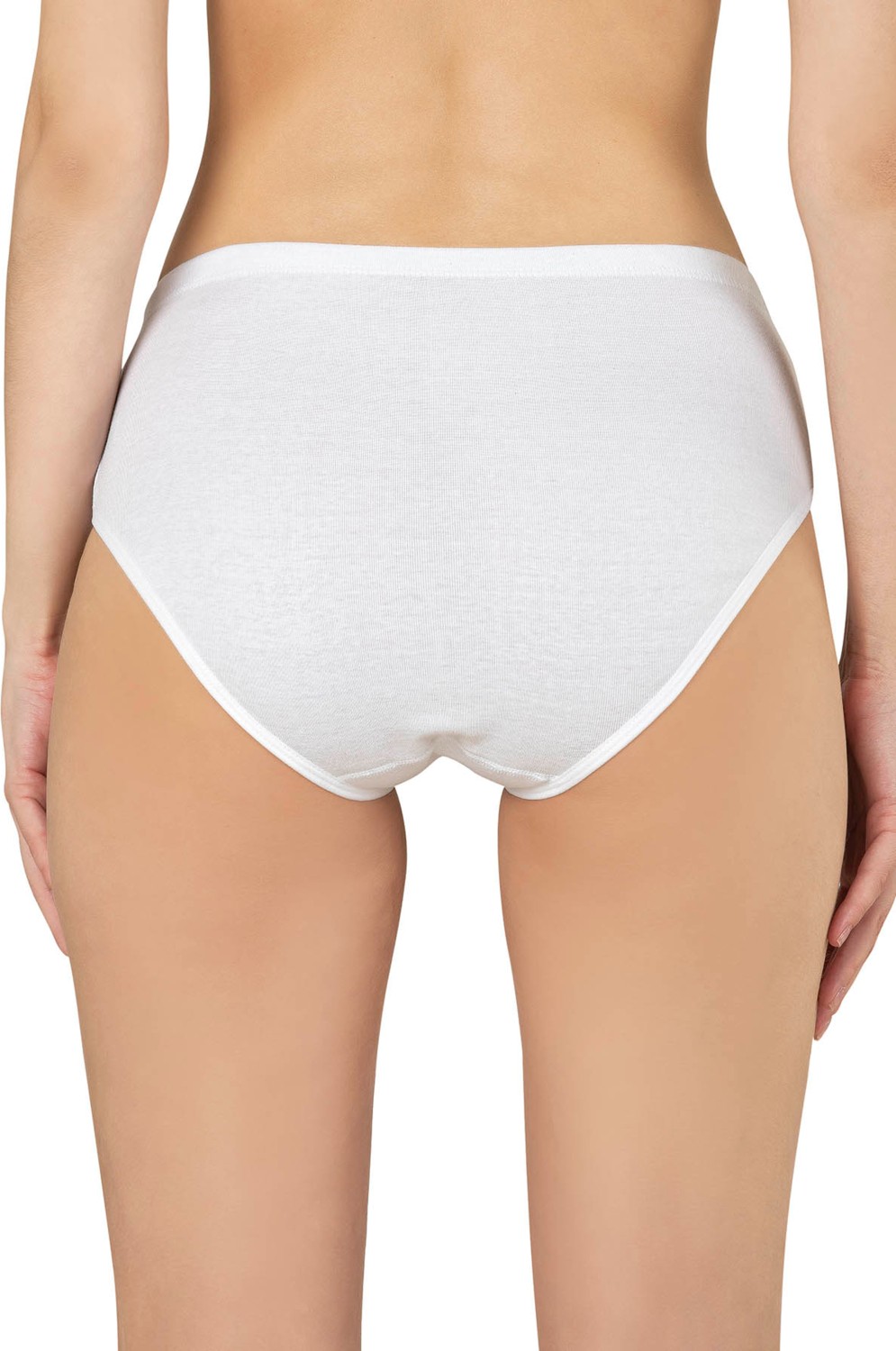 Özkan Underwear 0305 6'lı Paket Kadın Ribana Esnek Pamuklu Yüksek Bel Bato Külot görsel 3