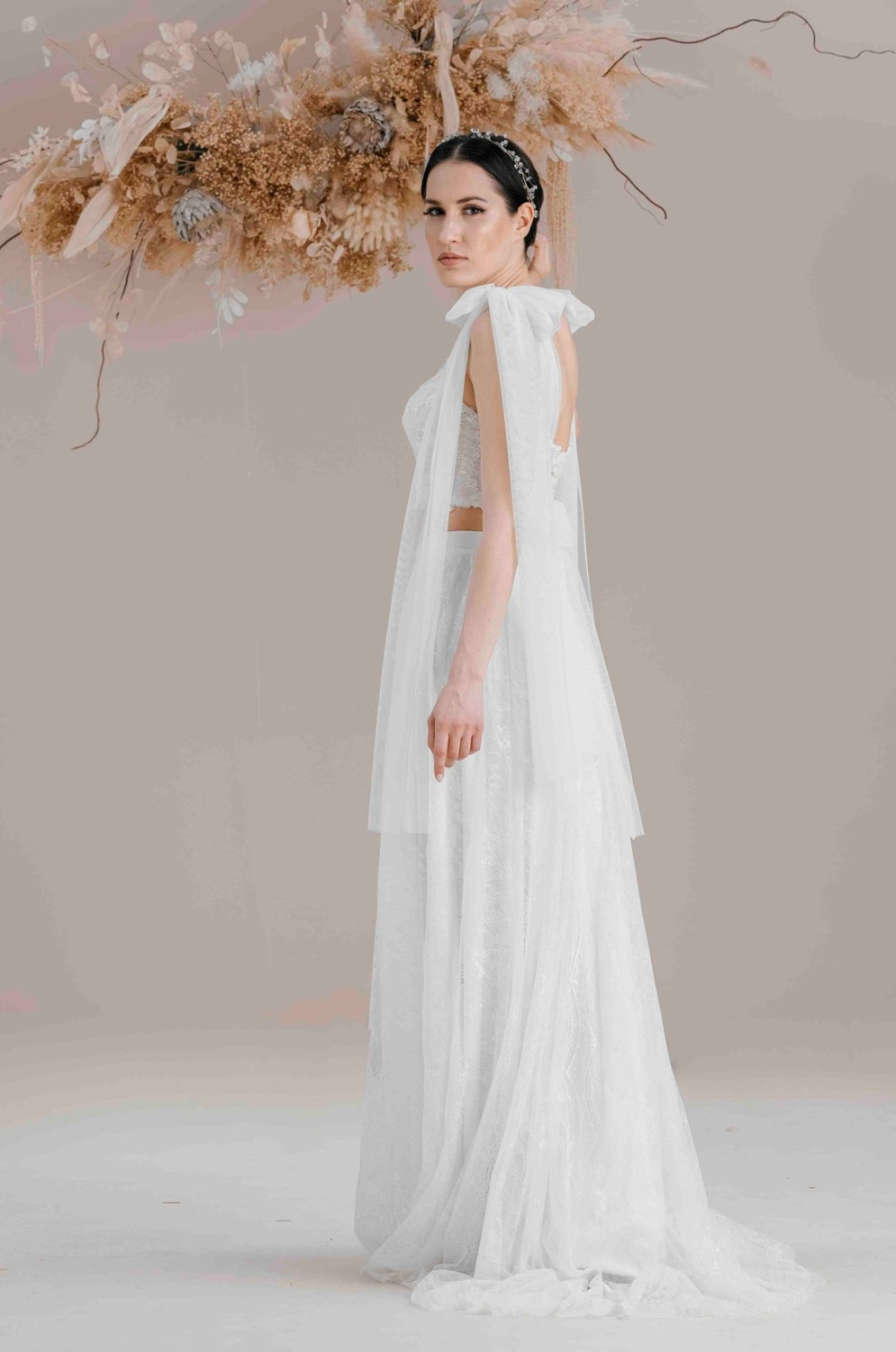Bride In Love Iki Parça Lez Dantel Gelinlik, Nikah Elbisesi, görsel 2
