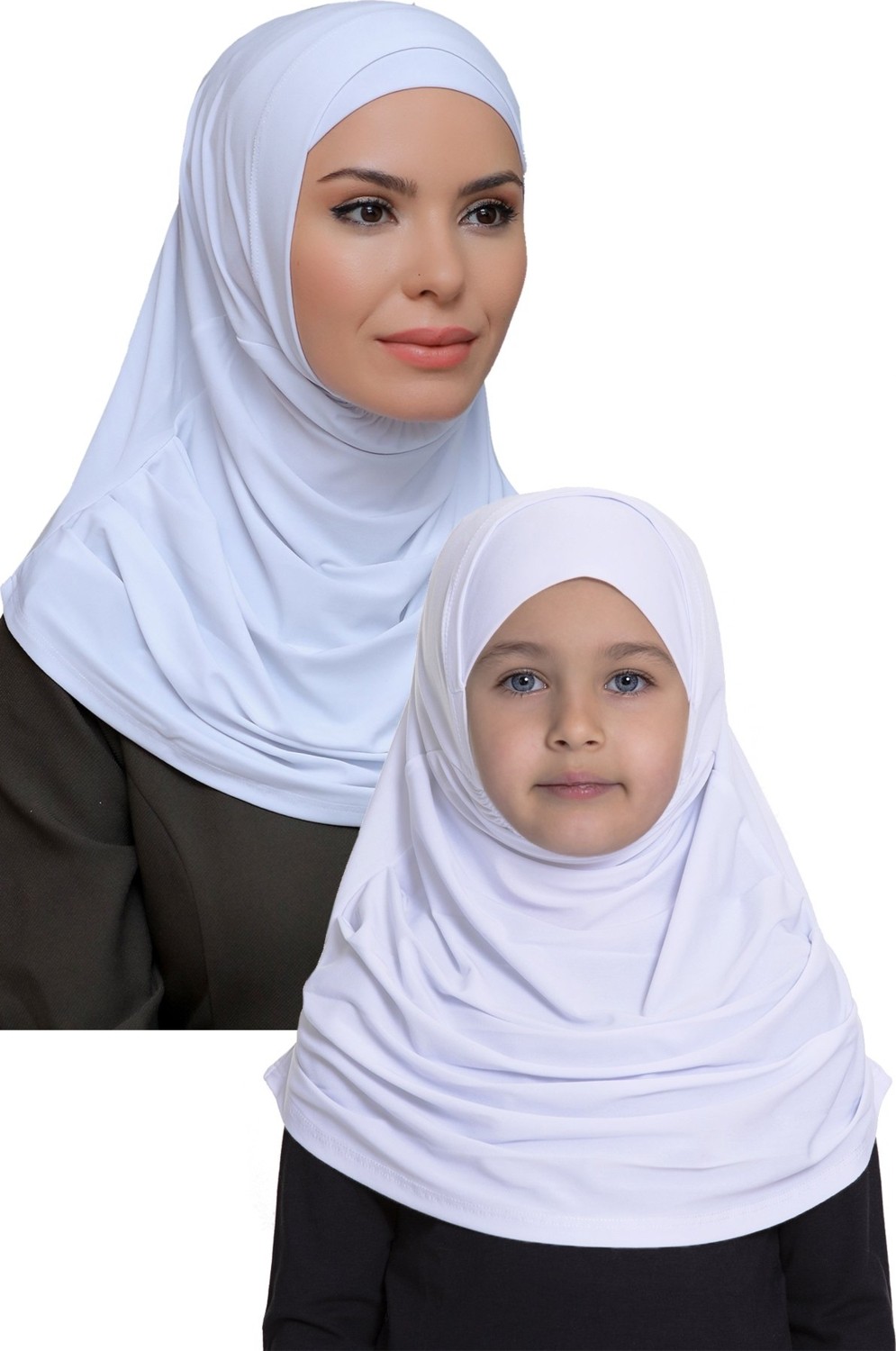 Hürrem Bone Haki Pratik Anne Kız Kombin Tesettür Eşarp Sandy Kendinden Boneli 129078_09 görsel 7