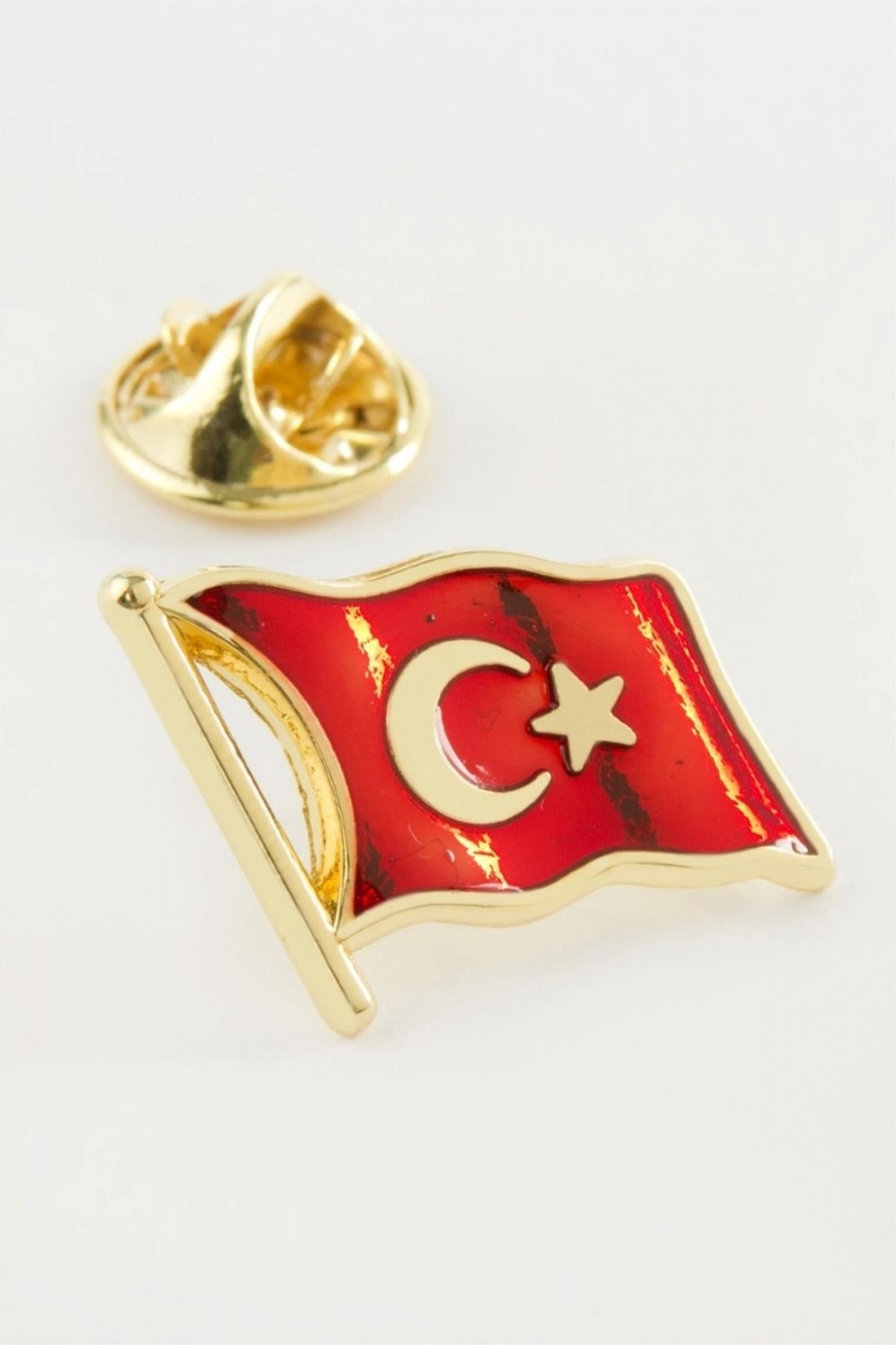 Marsilyan Türk Bayrağı Yaka Rozet