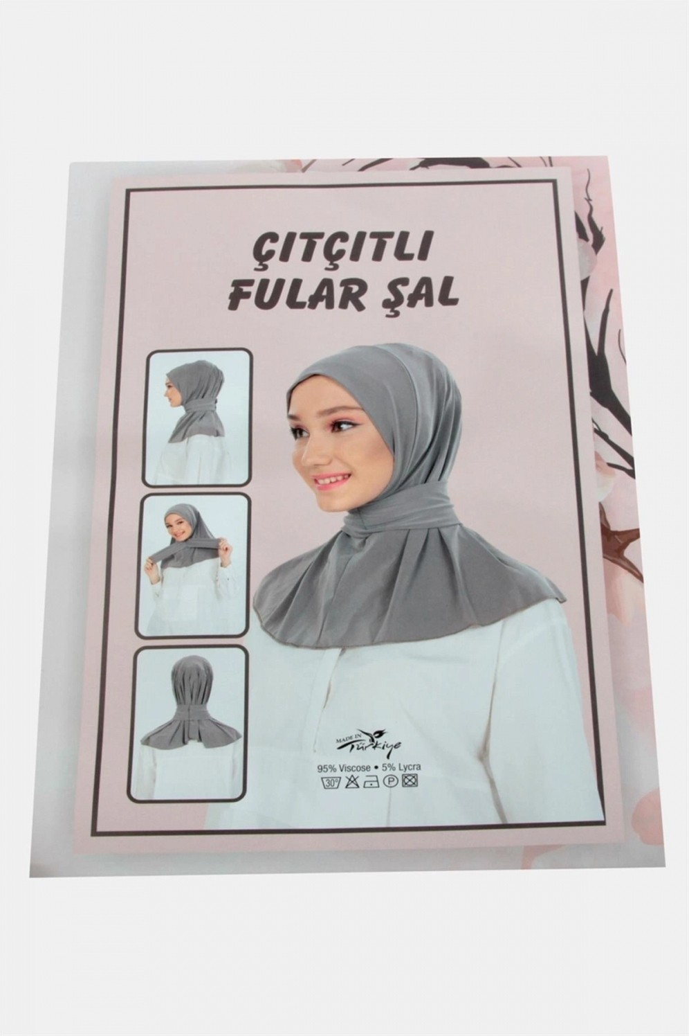 Pileli Store Çıtçıtlı Fular Şal