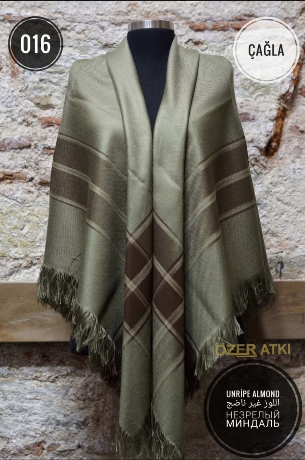 öztürk Anne Atkısı, Erzurum Şalı, Omuz Şalı, Anadolu Anne Omuz Çarşaf. Ebat: Saçak Dahil, 150X150CM. görsel 4