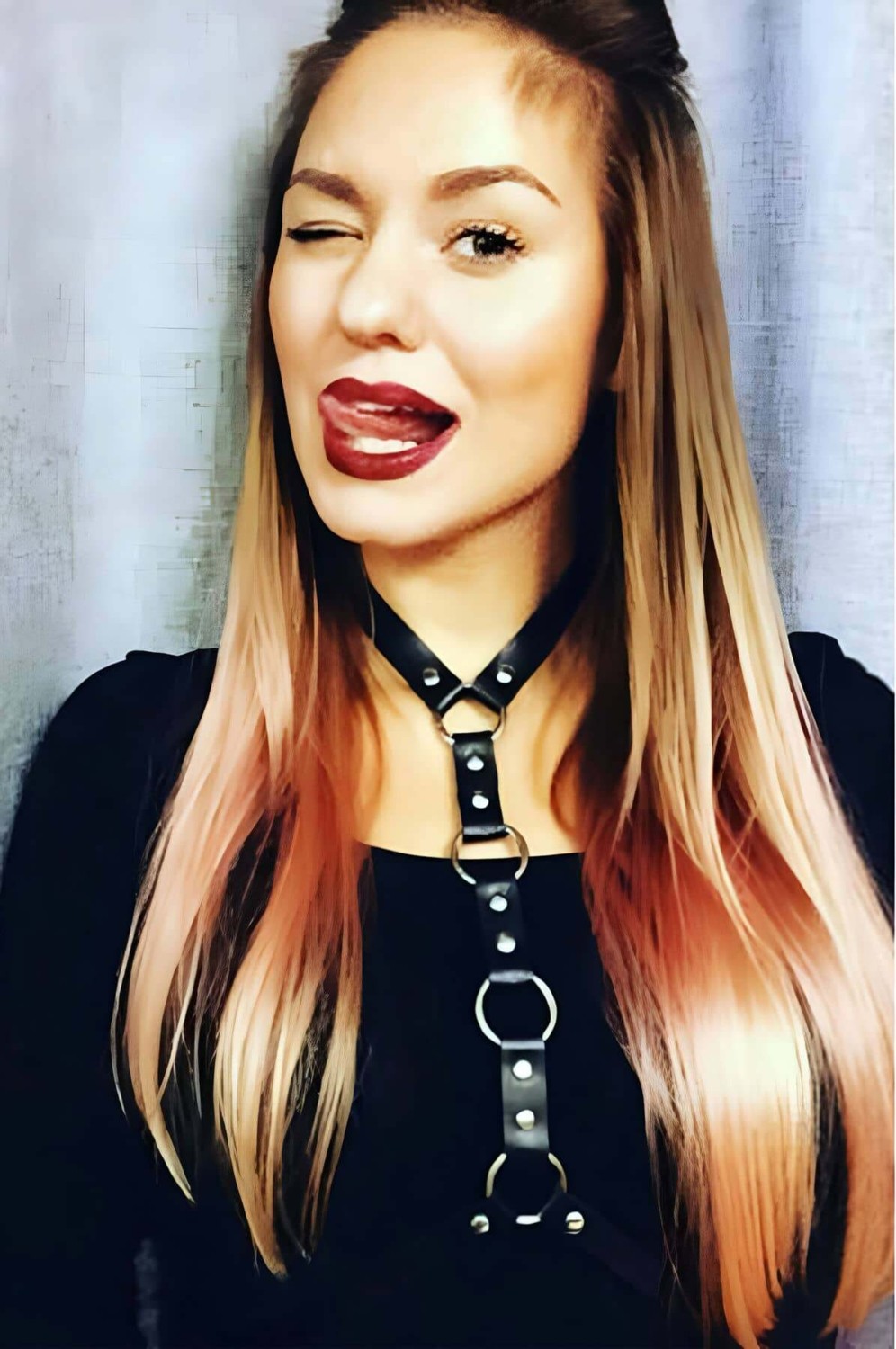 Motto10 Butik Parçalı Şık Deri Göğüs Harness - APFT307 görsel 2