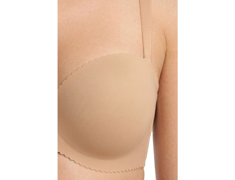 Cottonhill Seamless Bra - Serina | Balenli Lazer Kesim Yarım Dolgulu Push Up Straplez Kadın Sütyen 2'li Paket görsel 6