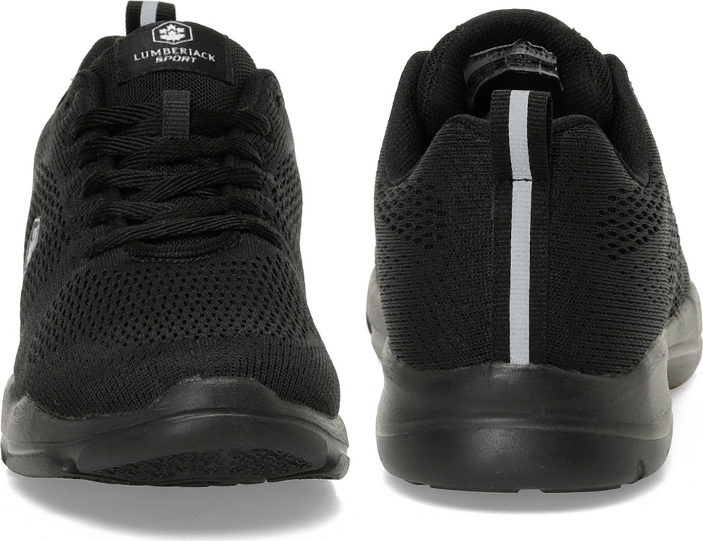 Lumberjack A102033336 5W Agatha 5PR Erkek Klasik Sneaker Siyah görsel 5