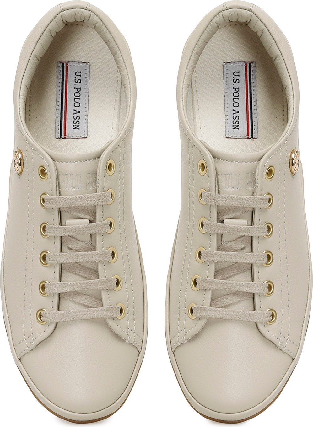 U.S. Polo Assn. JOJO 5FX Bej Kadın Sneaker görsel 4