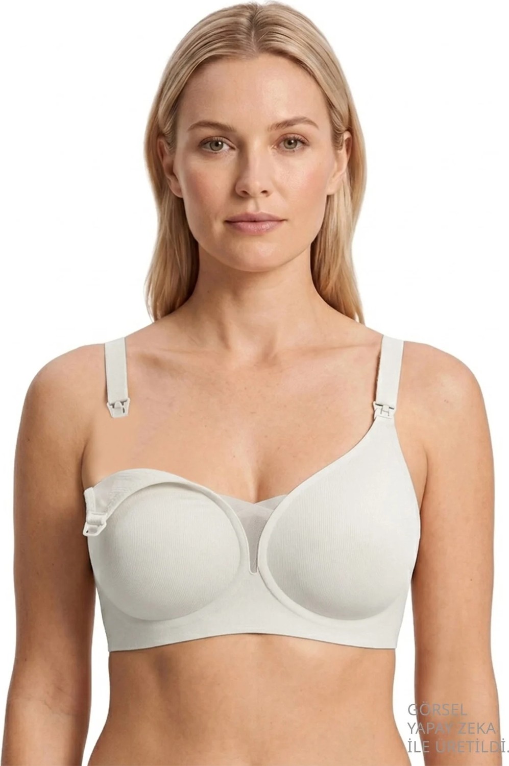 Cottonhill Seamless Bra - Nuvia |siyah Lazer Kesim Klipsli Önden Açılabilir Rib Dokulu Dikişsiz Emzirme Sütyeni