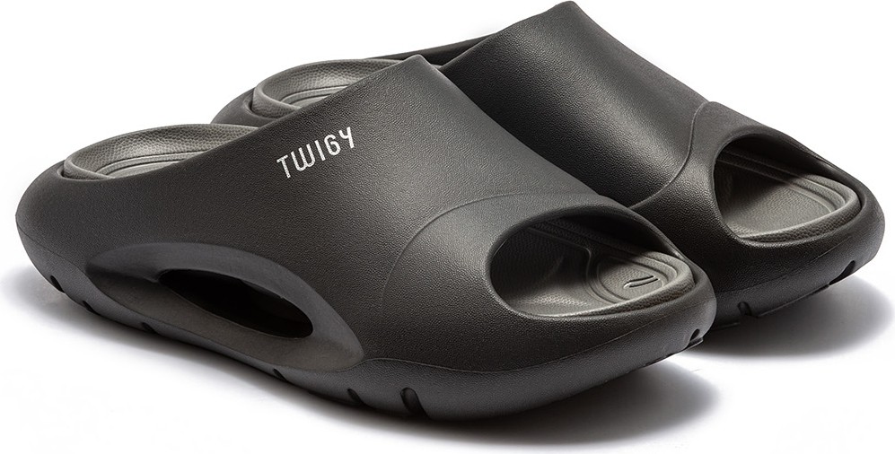 Twigy Sezar Erkek Terlik Siyah-Gri 41/45