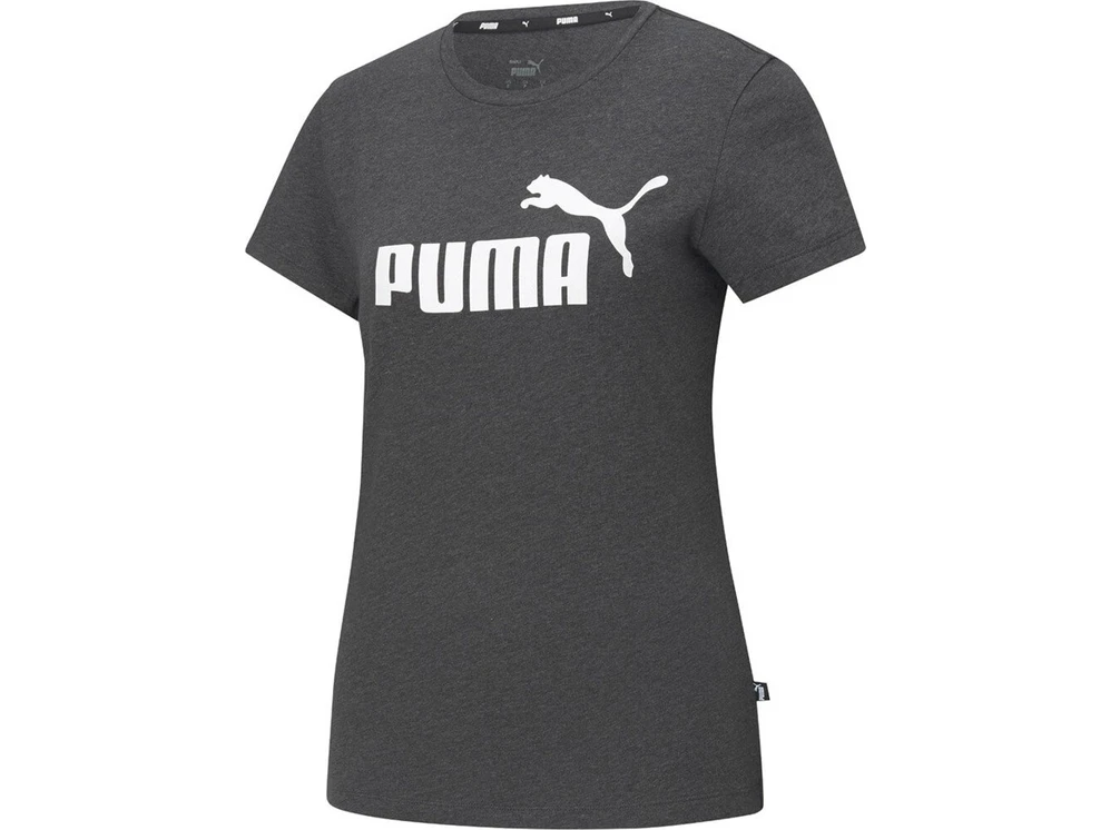 Resim Puma Ess Logo Tee Gri Kadın Kısa Kol T-Shirt 