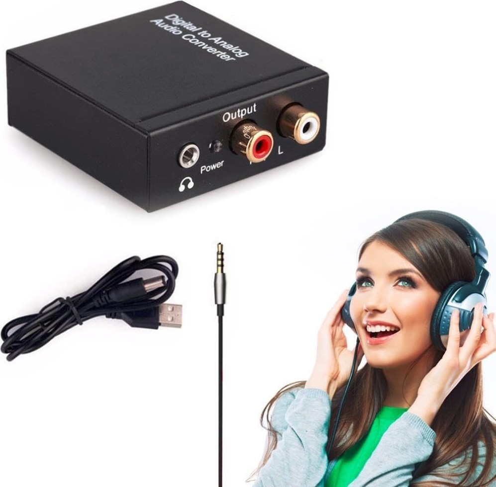 Die Grup 5057 Dijital To Analog 3.5mm Optik Ses Tos Çevirici Dönüştürücü Adaptör görsel 5
