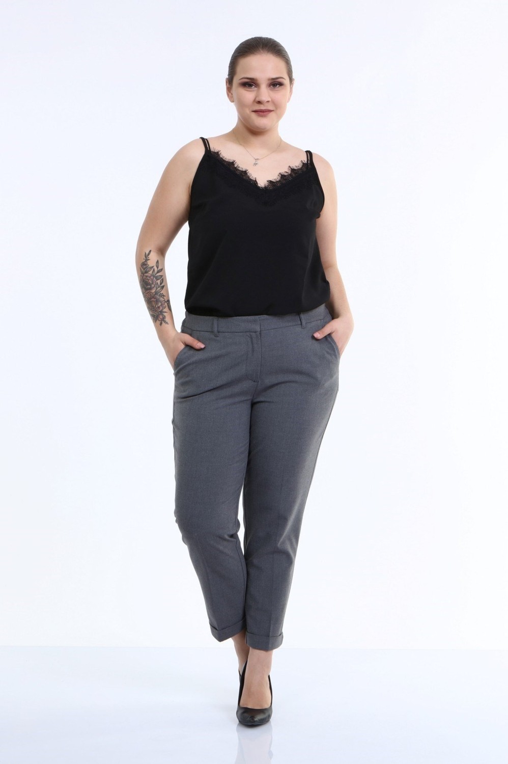 Myline Cep Detaylı Slim Fit Klasik Pantolon