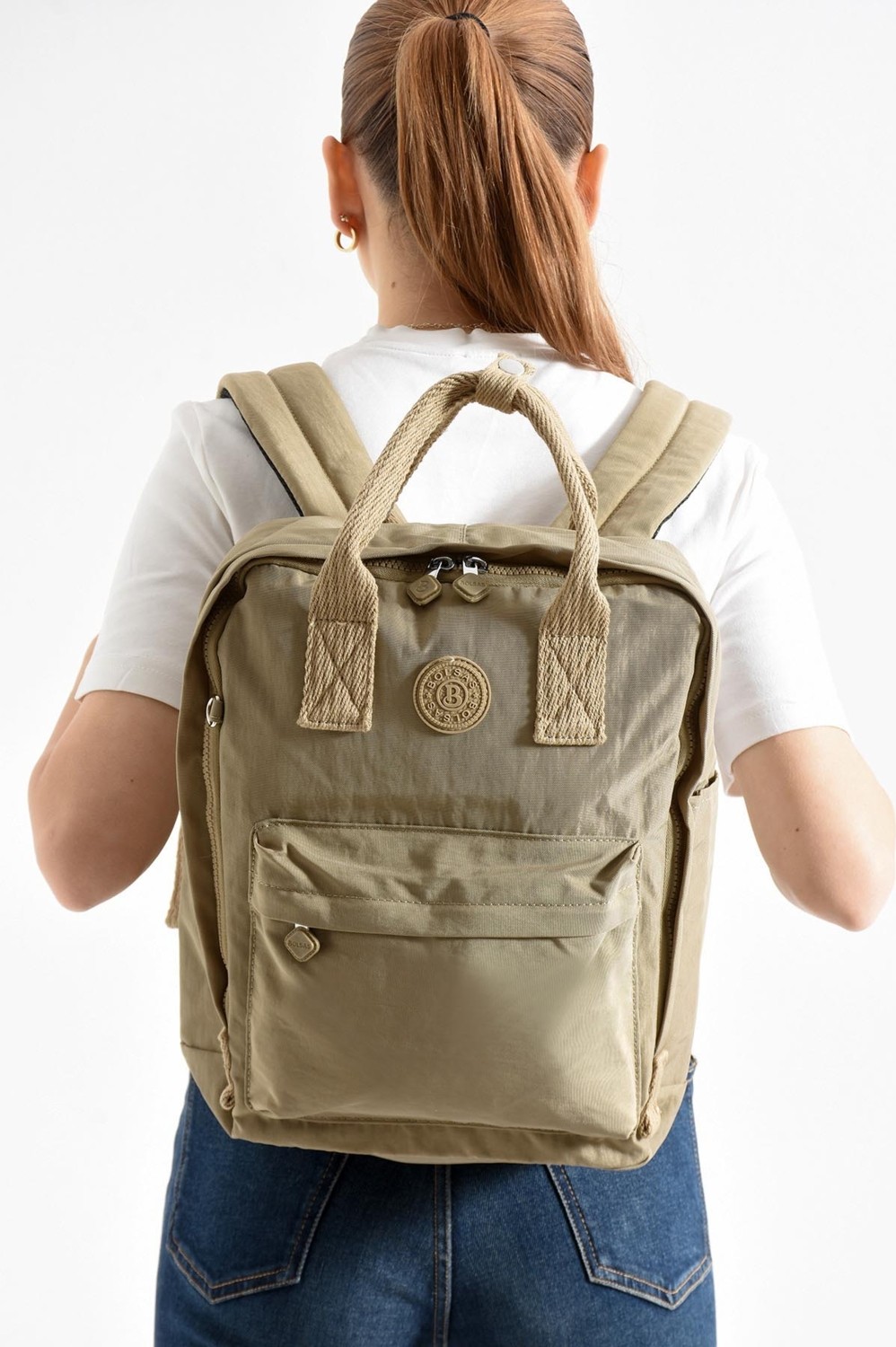 Louisiana Polo Bolsas Kadın Sırt Çanta Vizon 1088 görsel 2