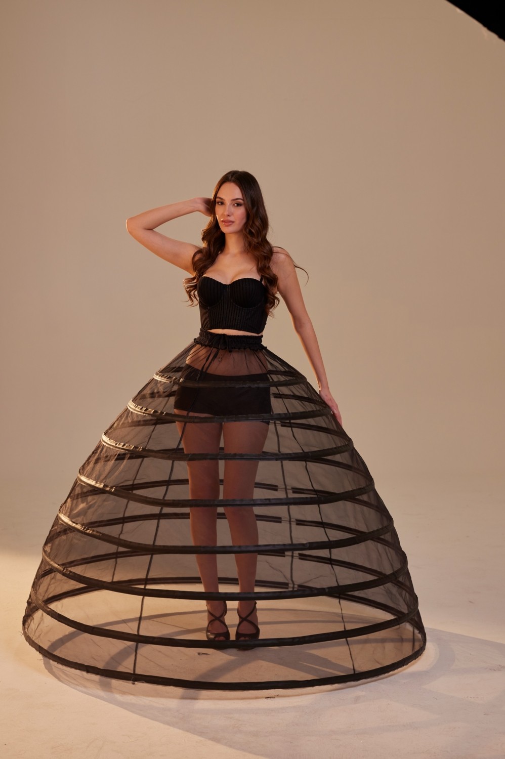 Prestij Boncuk Barbie Model Siyah Balon Tarlatan -Tr 488 görsel 5