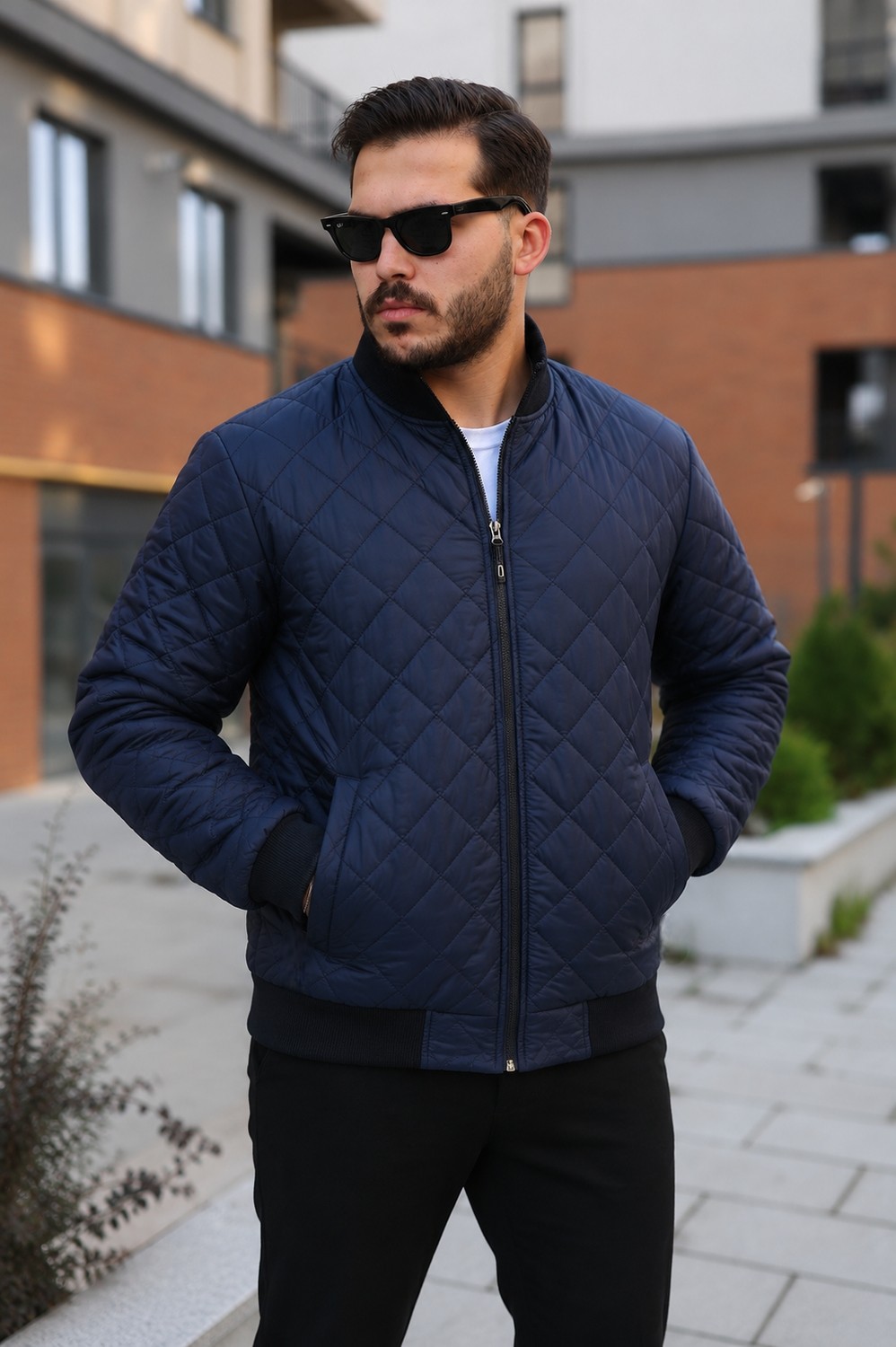 Comstar Erkek Premium Comfort Kapitone Haki Kışlık Mont