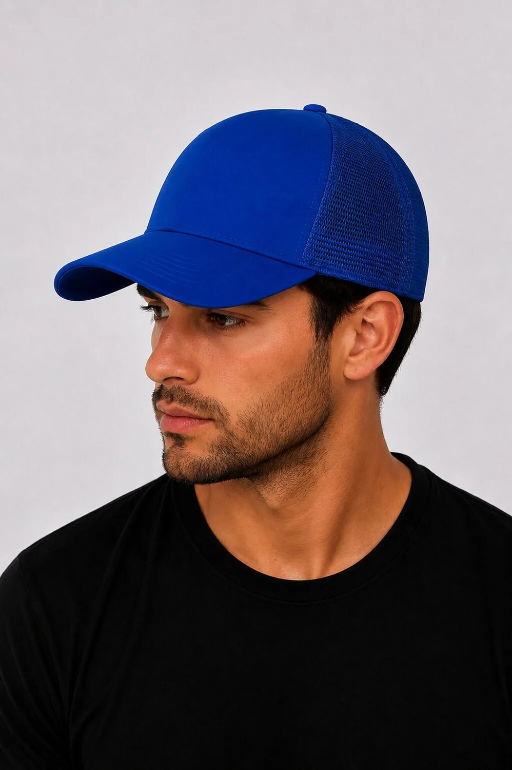 KKDSTOCK Unisex Ayarlanabilir Fileli Terletmez Poly Gabardin Şapka