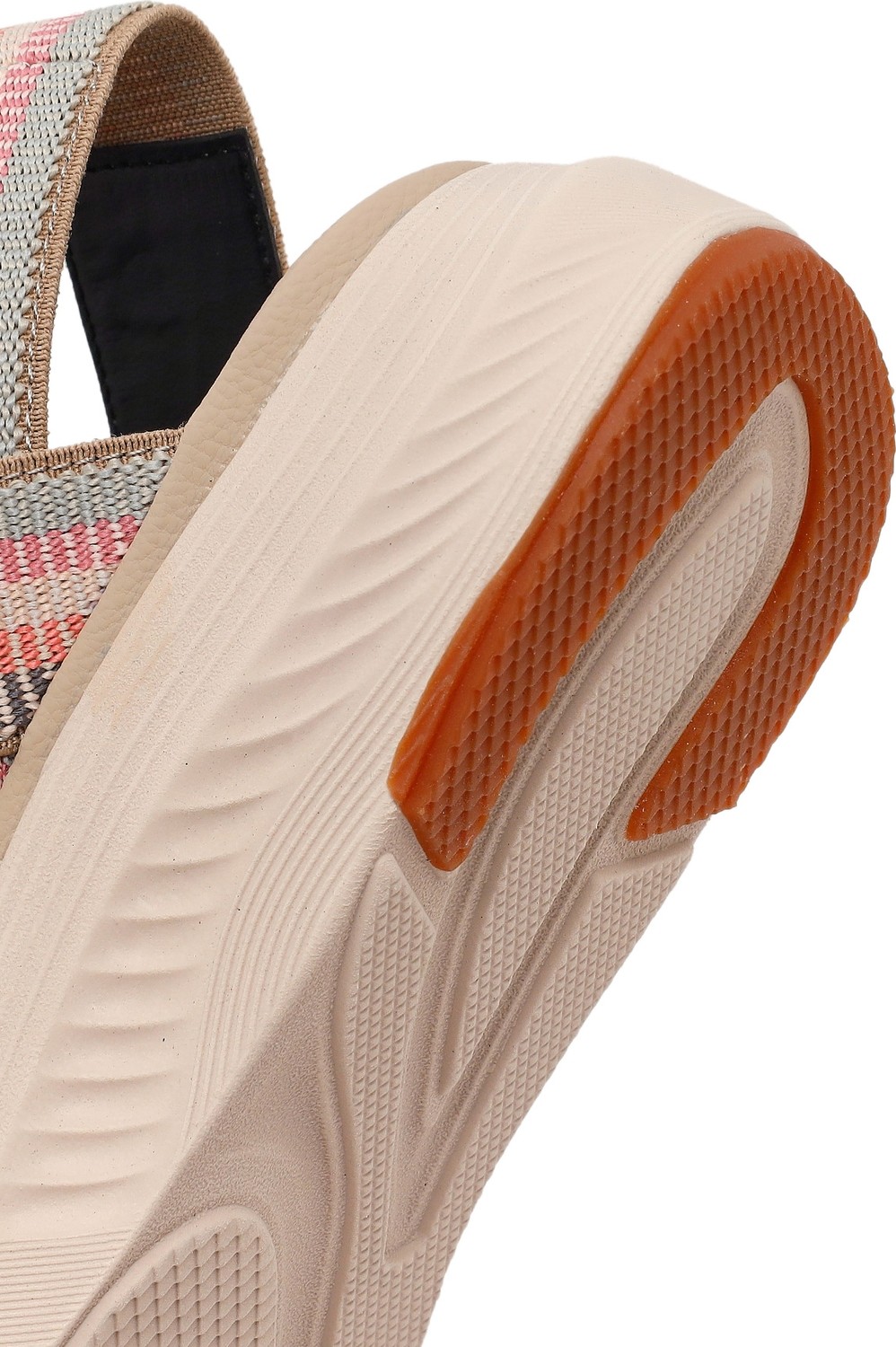 Derimod Kadın Bej Bantlı Kalın Tabanlı Kumaş Comfort Sandalet 26SFE46396F görsel 8
