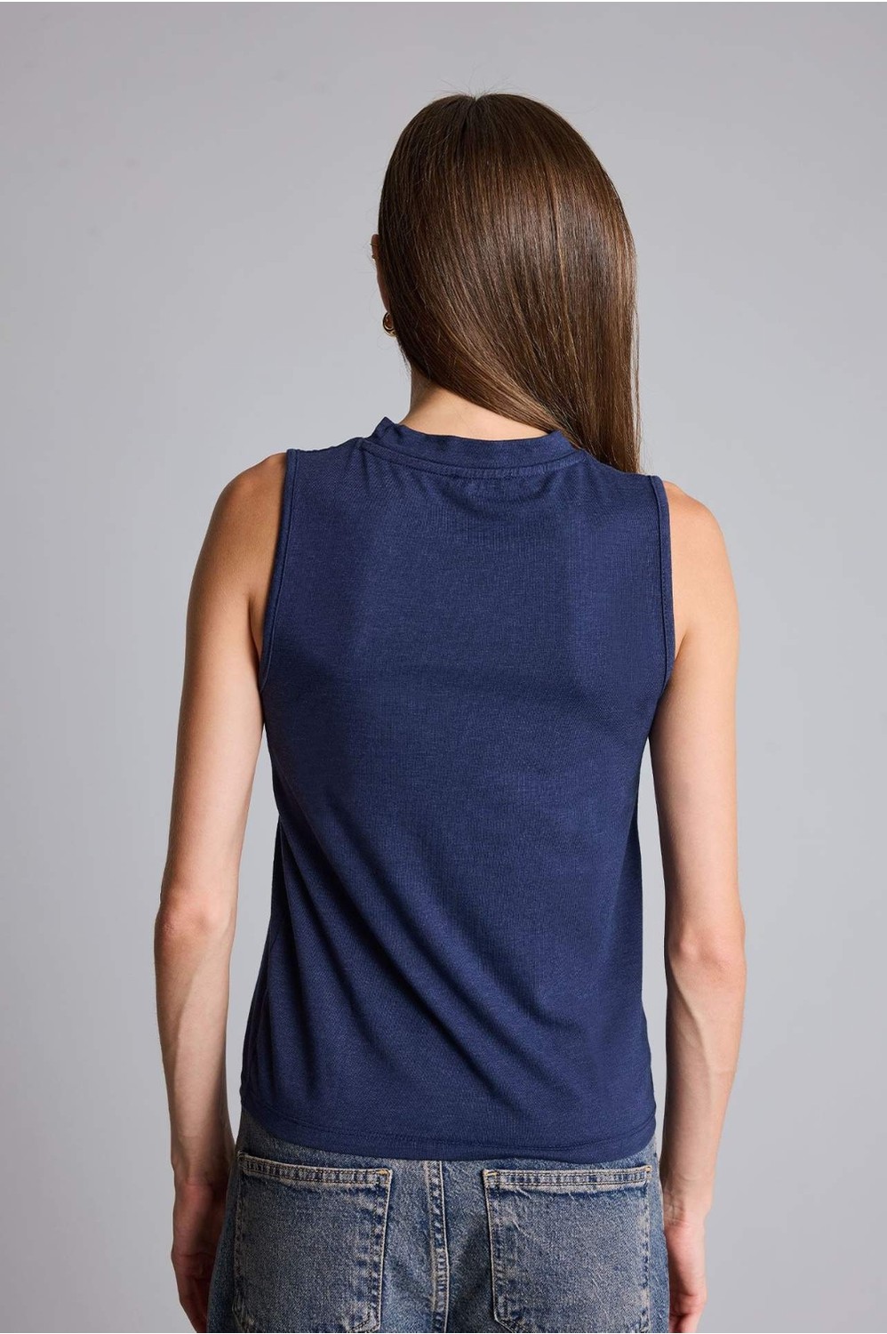 DeFacto Slim Fit Yarım Balıkçı Yaka Penye Açık Kahverengi Atlet H8040AX26SM görsel 8