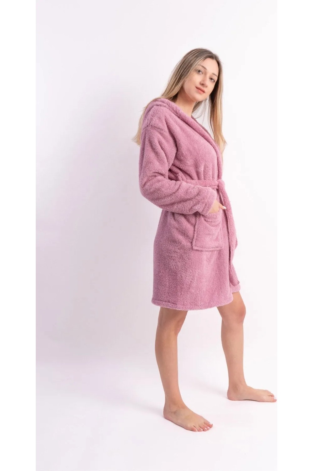 Sweet's Collection Kadın Welsoft Peluş Sabahlık görsel 4