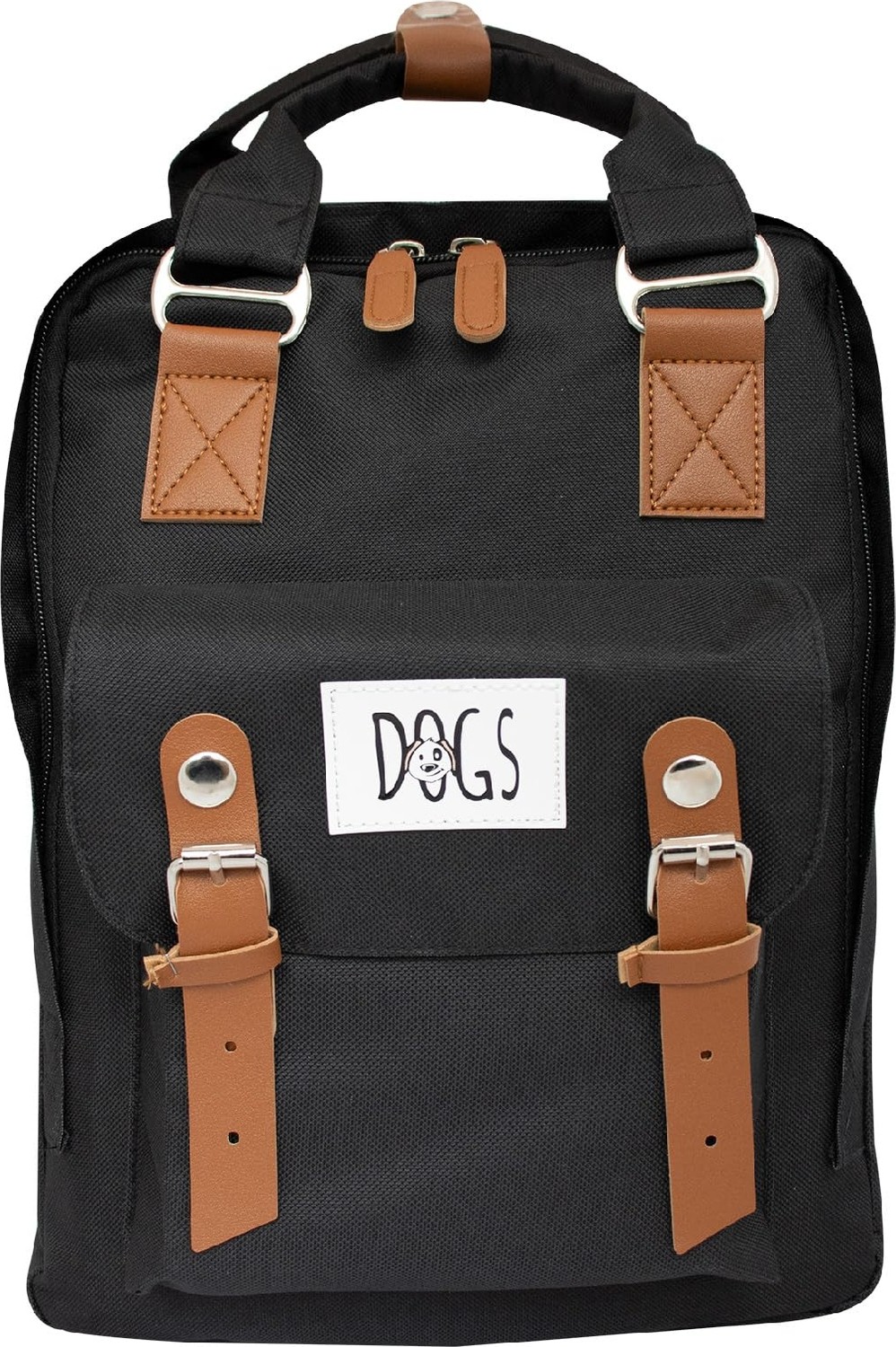 Die Grup Biggdesign Dogs USB Girişli Suya Dayanıklı 14 Inç Laptop Uyumlu Okul Sırt Çantası Siyah