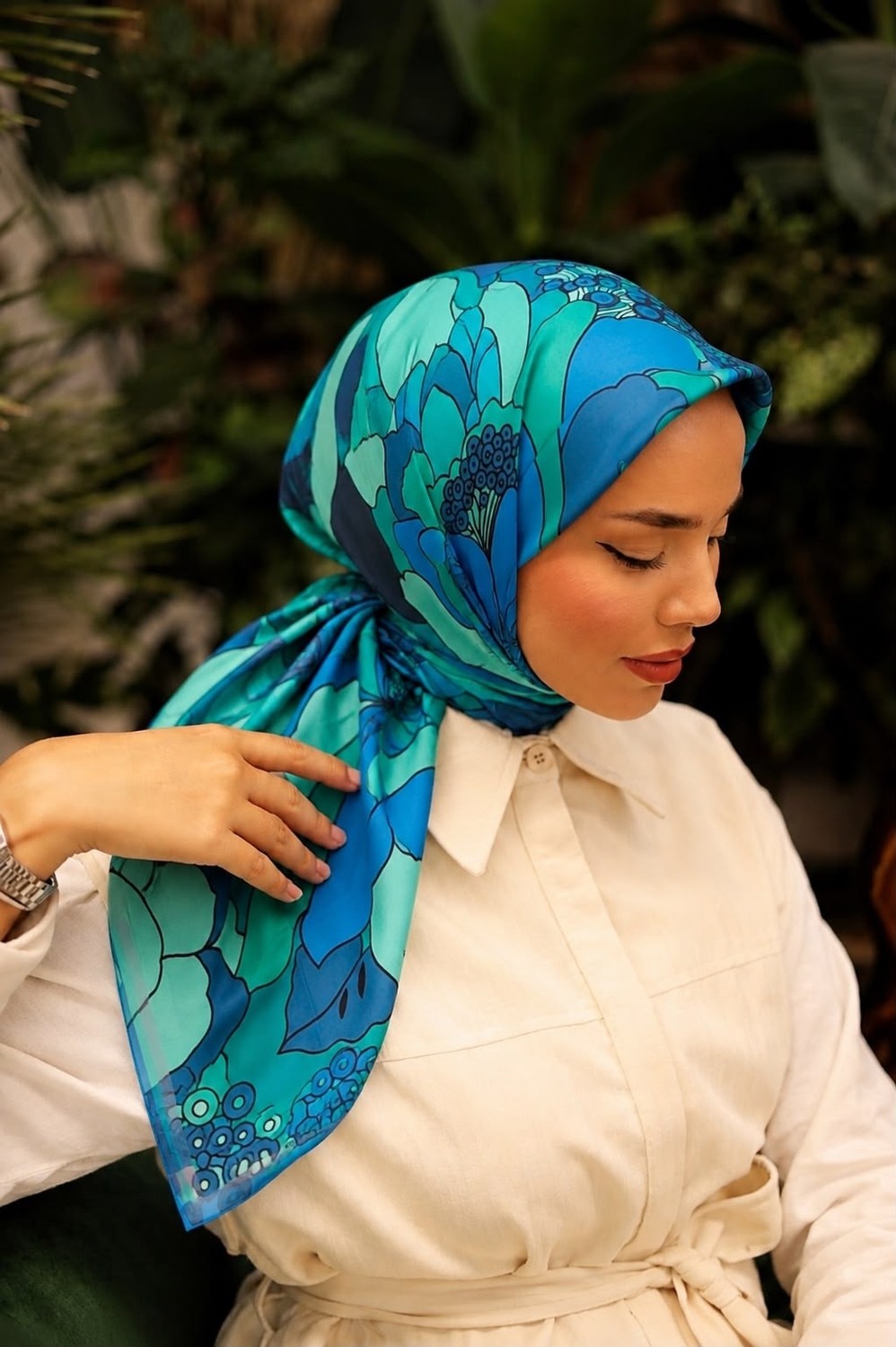 Fenza Scarf Serein %20 Pamuk % 80 Viskon Eşarp görsel 3