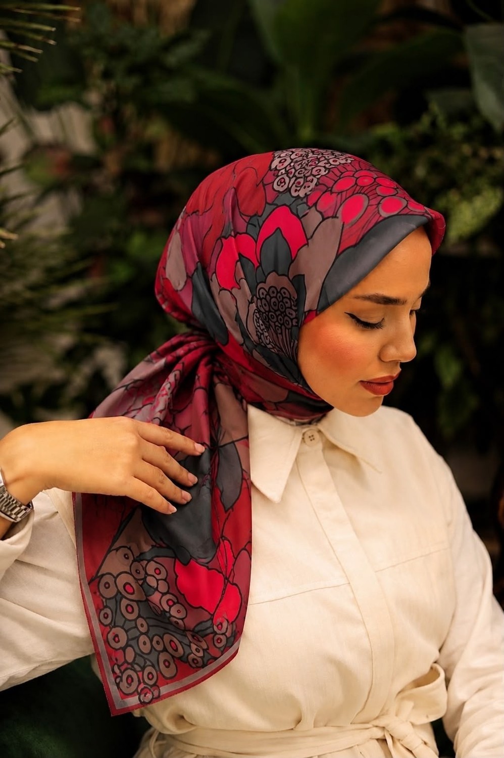 Fenza Scarf Serein %20 Pamuk % 80 Viskon Eşarp görsel 2