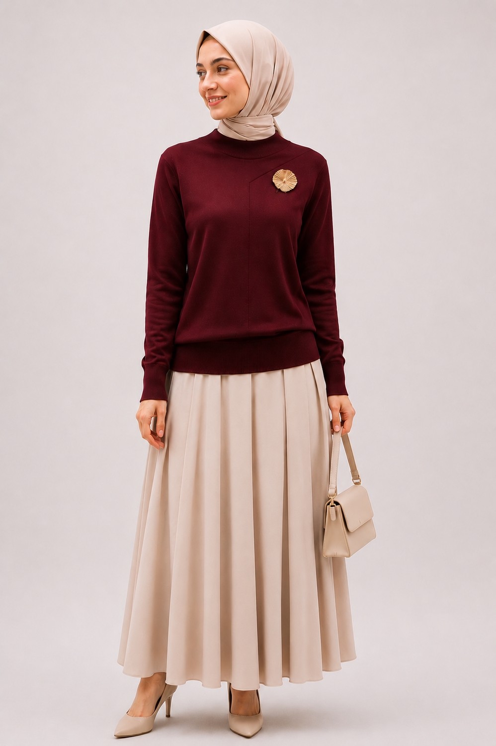 Nuss Basic Tunik NS-27K200 Bordo