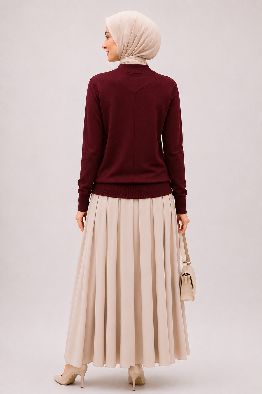 Nuss Basic Tunik NS-27K200 Bordo görsel 2