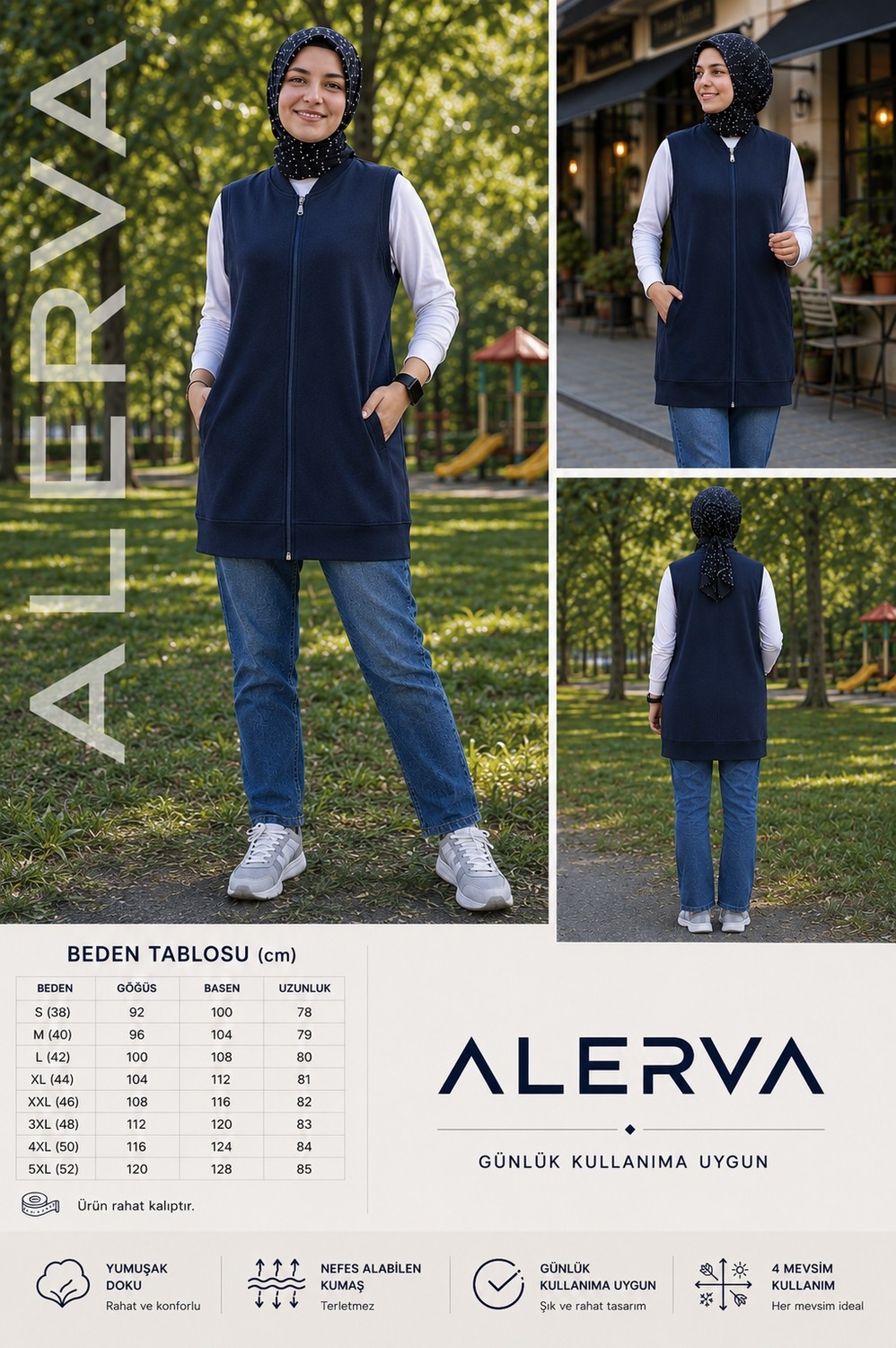 Alerva Tesettür Yelek