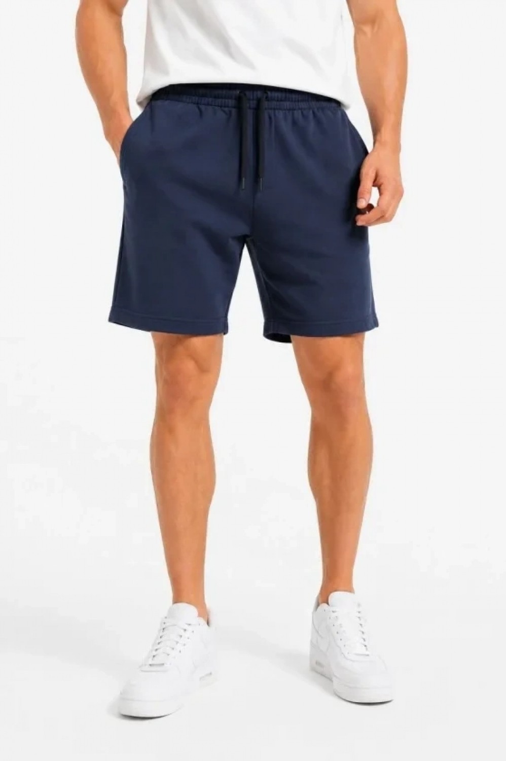Pileli Store Erkek 3 Iplik Şardonsuz Yazlık Cepli Lastikli Bağcıklı Regular Fit Şort - Lacivert