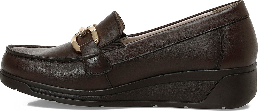 Polaris 5 Nokta 105472.Z6FX Kahverengi Kadın Loafer görsel 3