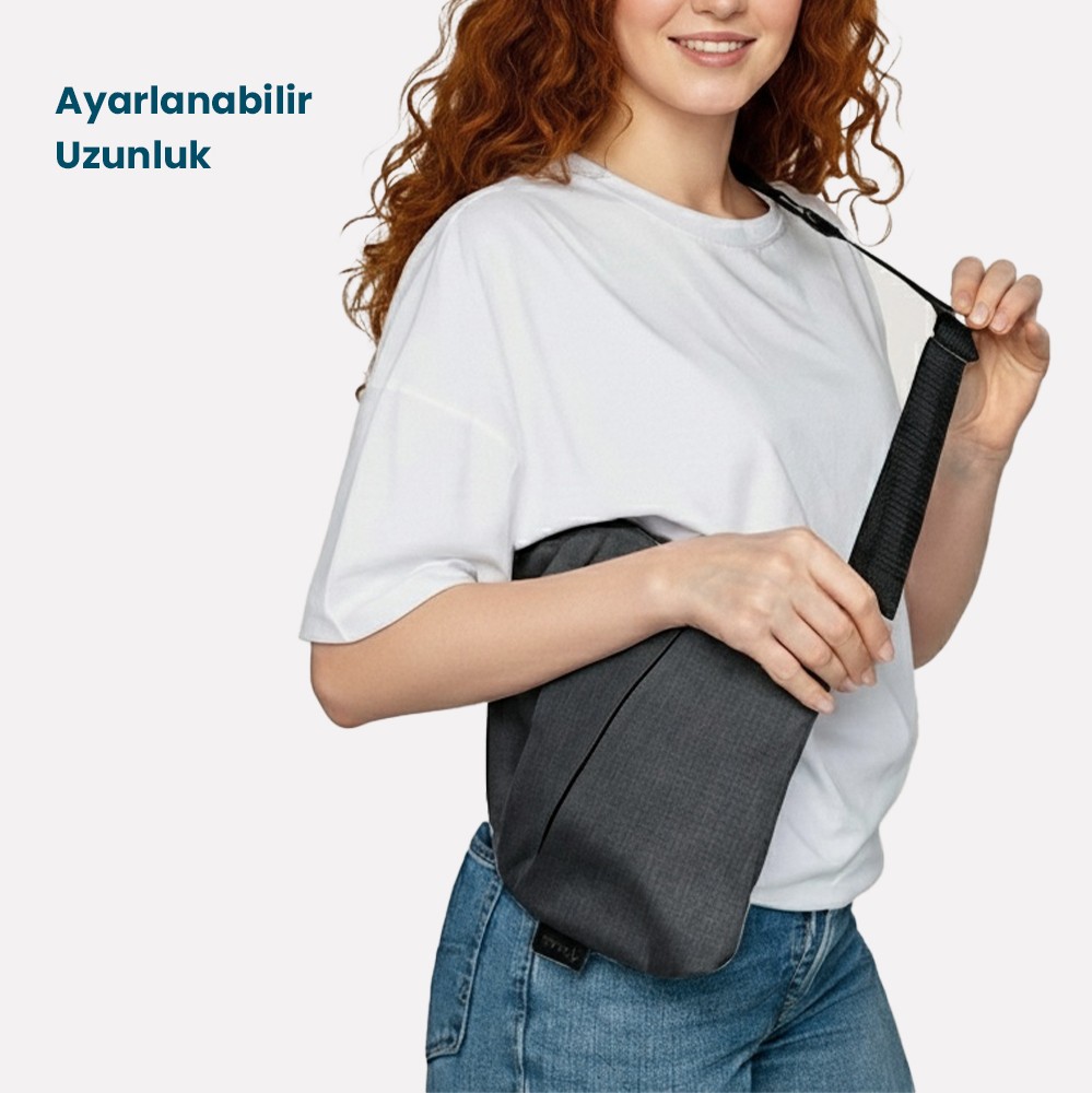 Normath Hırsızlık Önleyici Seyahat Omuz Çantası Su Geçirmez Kesilmez Gizli Bölme Ayarlanabilir Günlük Unisex görsel 7
