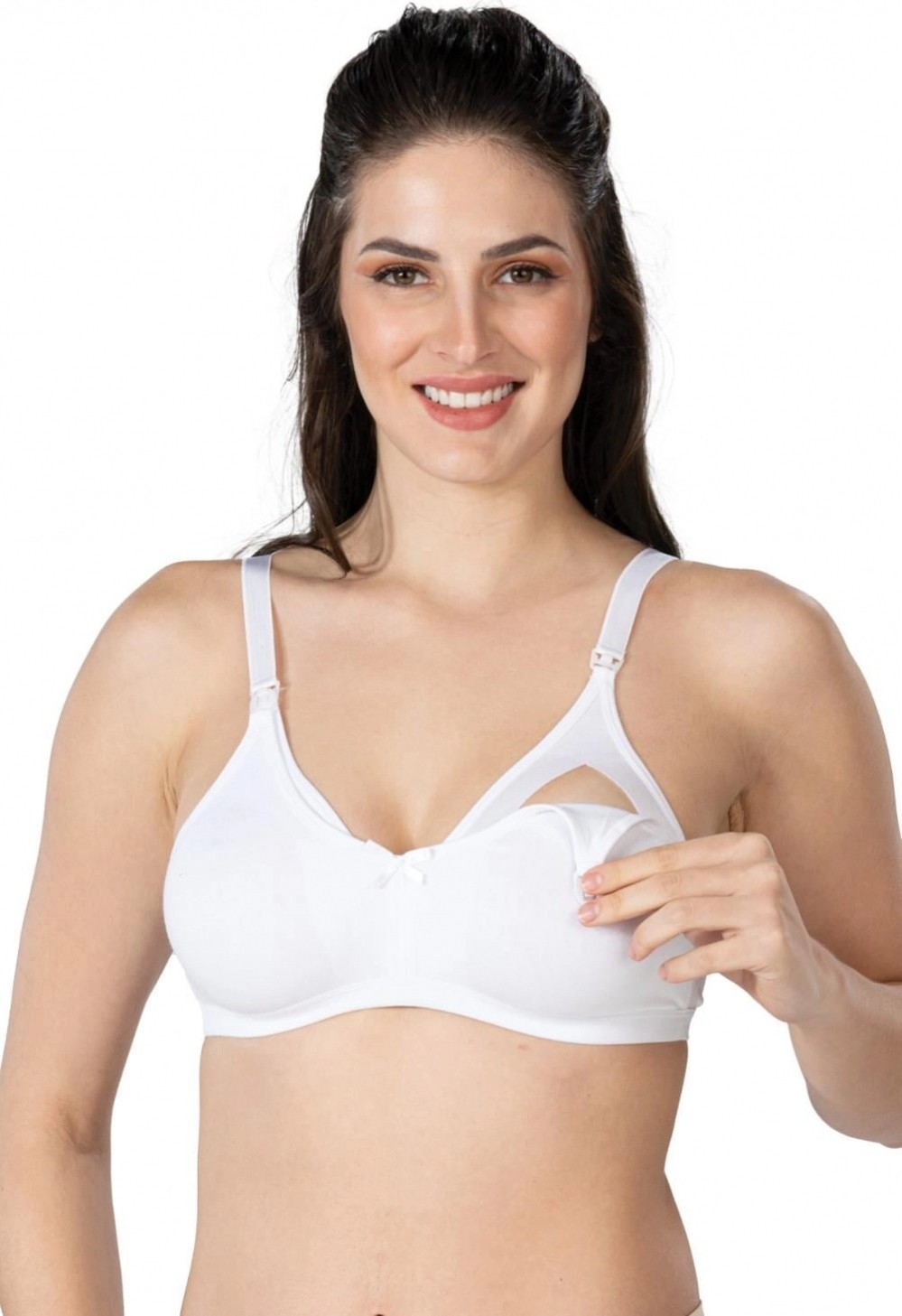 Marsilyan ™ Beyaz Mı 1421 Modal Cotton Emzirme Sütyen
