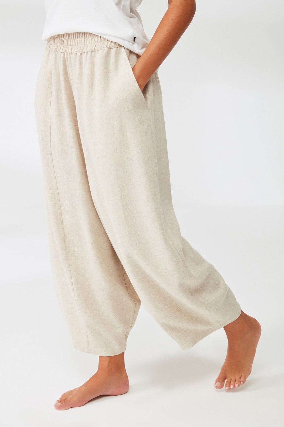 Penye Mood Lux Mood Keten Pantolon