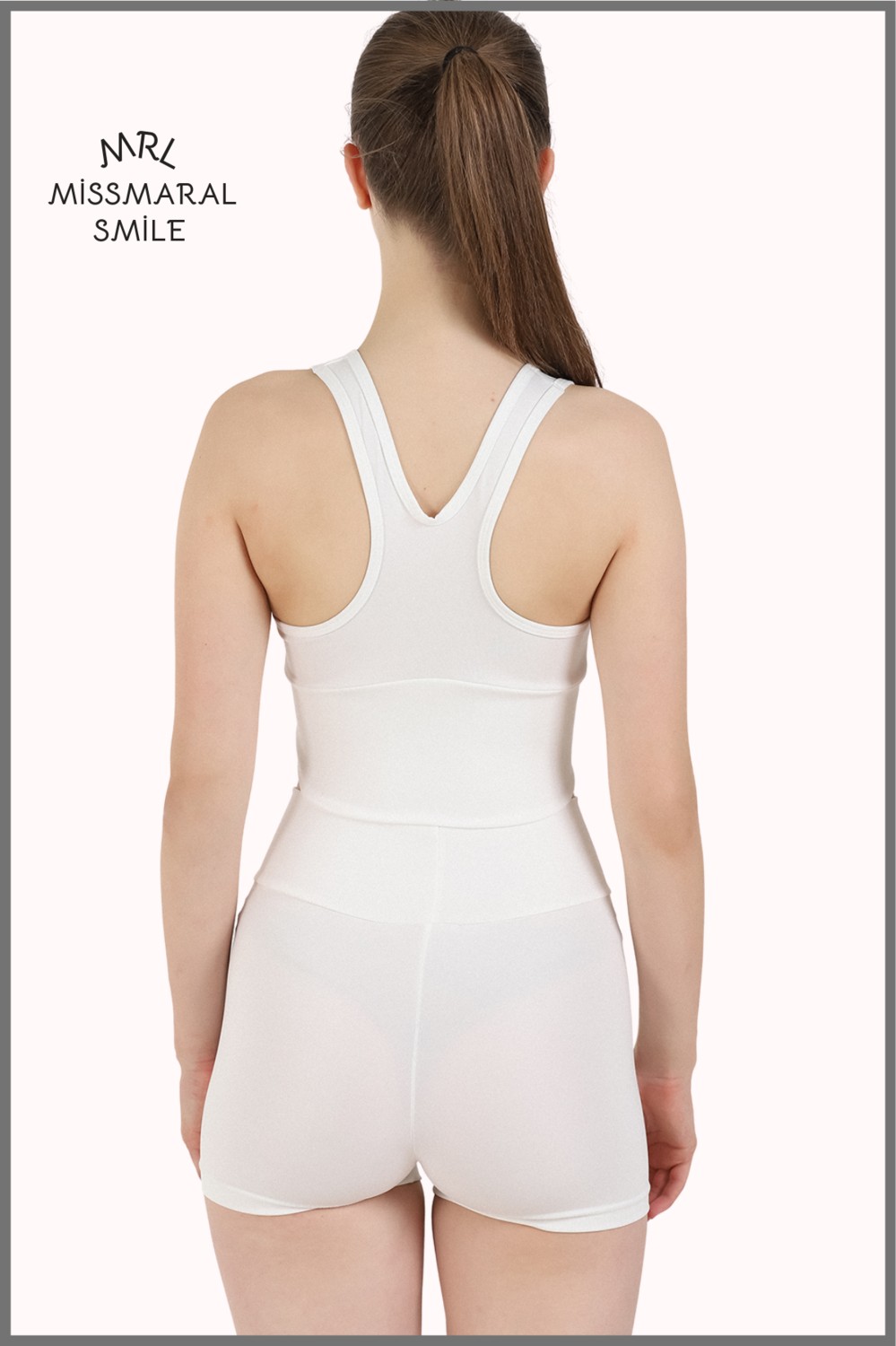 Miss Maral Kadın Antrasit Mini Şort Boxer Yüksek Bel Fit Görünüm 11080 görsel 4