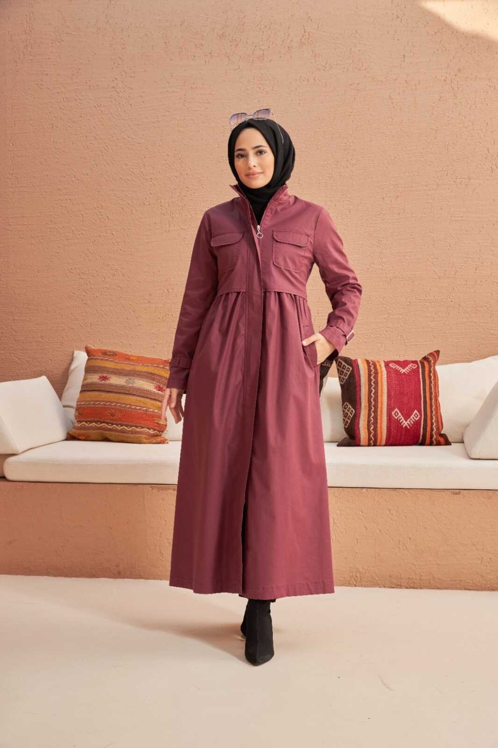 Neways 6302-TRENÇKOT Gül Kurusu
