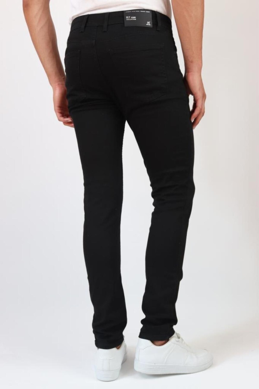 Hlt Jeans Erkek Siyah Slim Fit Likralı Esnek Jeans Kot Pantolon HLTHE001937 görsel 5