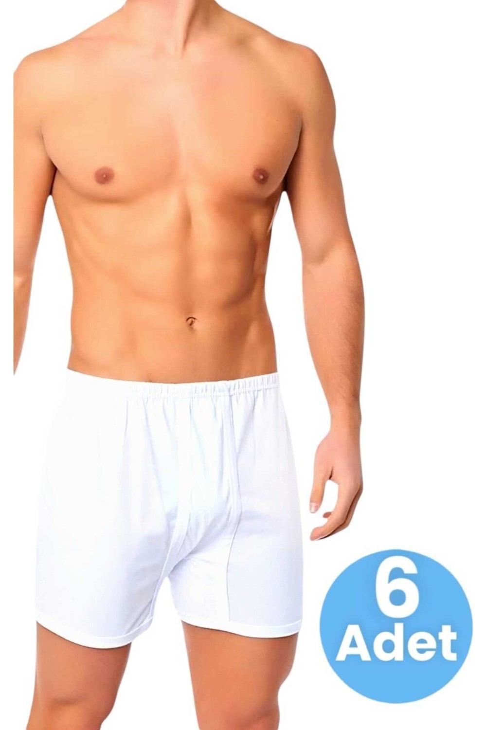 Uniquetrenders Erkek Rahat Kesim Paçalı Pamuklu Külot Boxer 6'lı Set görsel 4