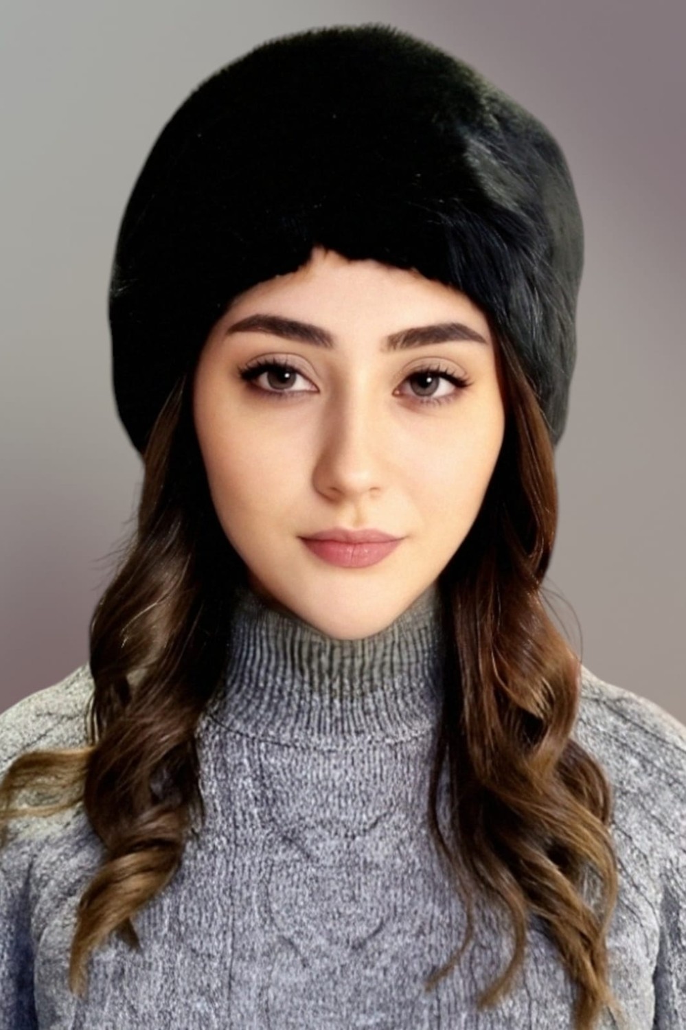 Tezzgelsin Kadın Vegan Kürk Boyunluk Bandana görsel 3