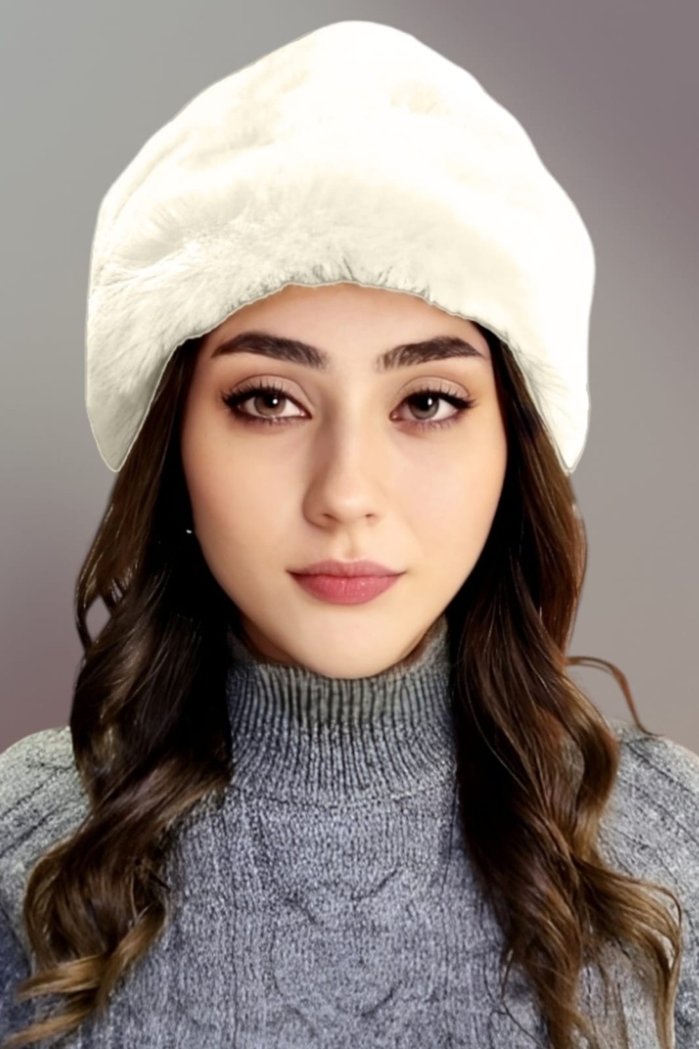 Uniquetrenders Kadın Vegan Kürk Boyunluk Bandana görsel 8