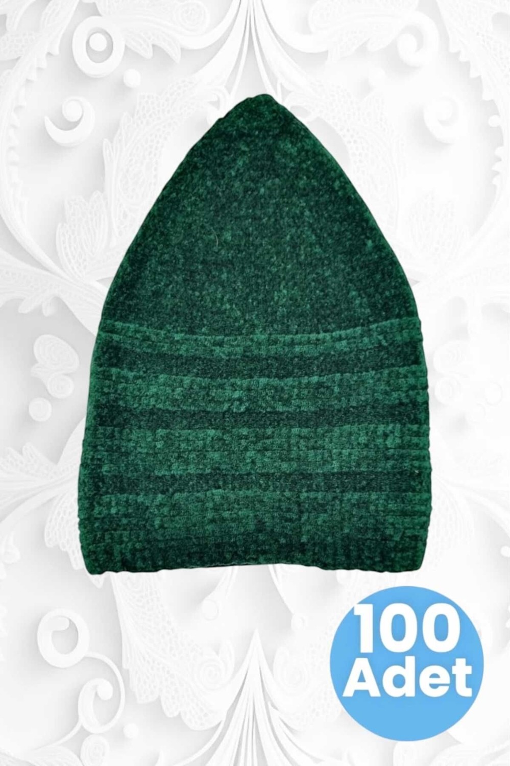 Tezzgelsin 100'LÜ Kadife Takke Kaliteli Namaz Takkesi görsel 5