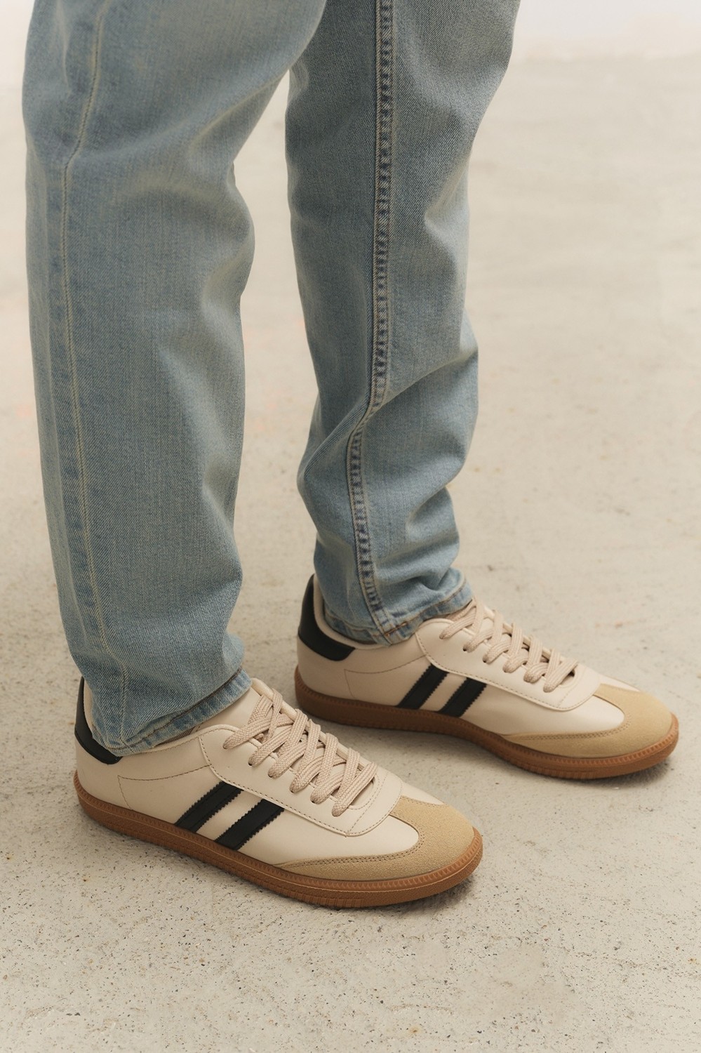 Muggo Gordon Unisex Ortopedik Günlük Garantili Bağcıklı Yürüyüş Koşu Sneaker Spor Ayakkabı görsel 6