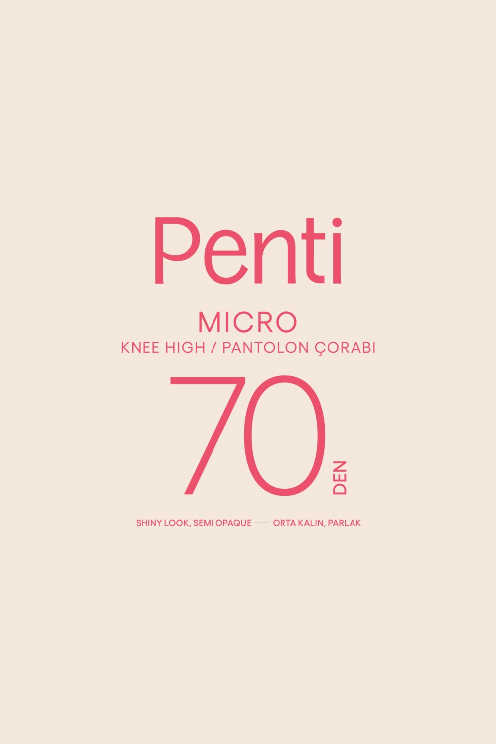 Penti Micro 70 Siyah Pantolon Çorabı görsel 2