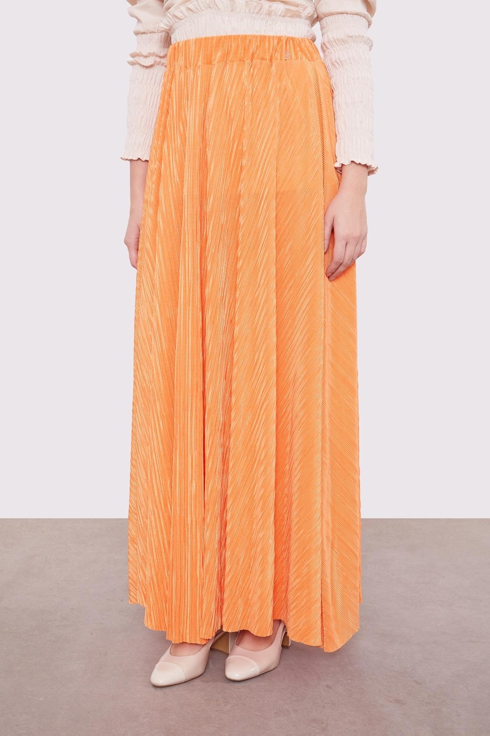Lêvi D'or Oranj Pileli Etek