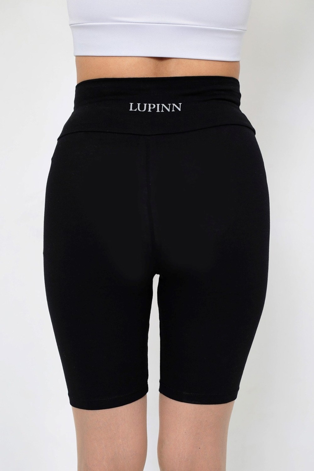 Kübra tekstil Lupinn Siyah Kadın Kısa Bisikletçi Tayt 0966 görsel 3